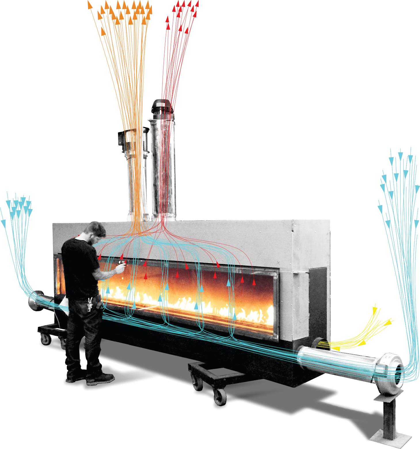 Gas Fireplace Flame | Custom Gas and Linear Fireplace Design | Acucraft There