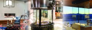 Linear Circular 4Sided Gas Fireplaces