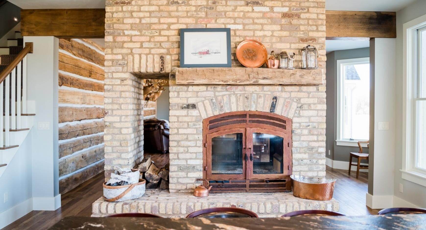 double sided fireplace ideas