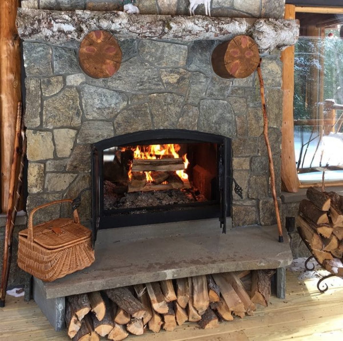 Indoor Outdoor Wood Fireplace Advantages - Acucraft Fireplaces