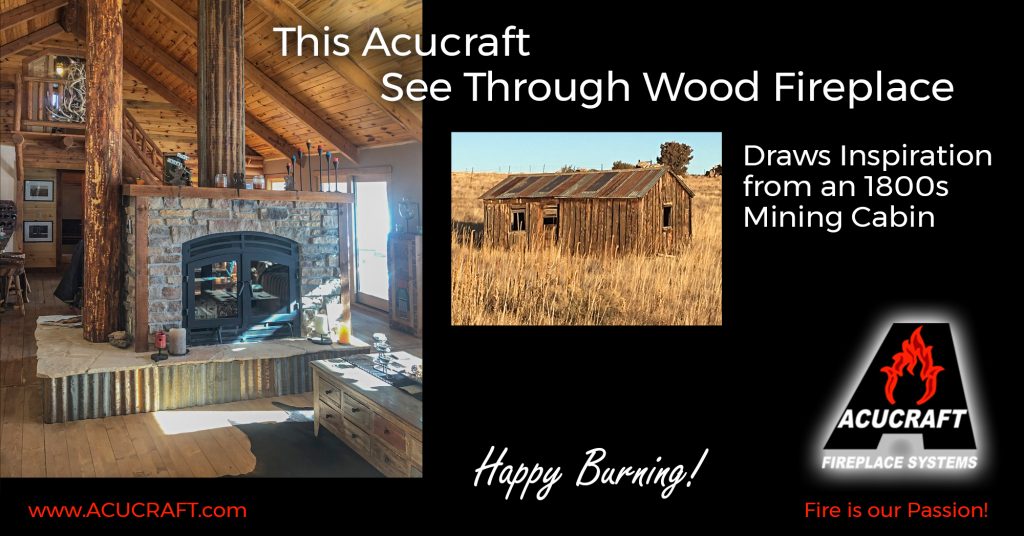 Acucraft See Through Wood Fireplace