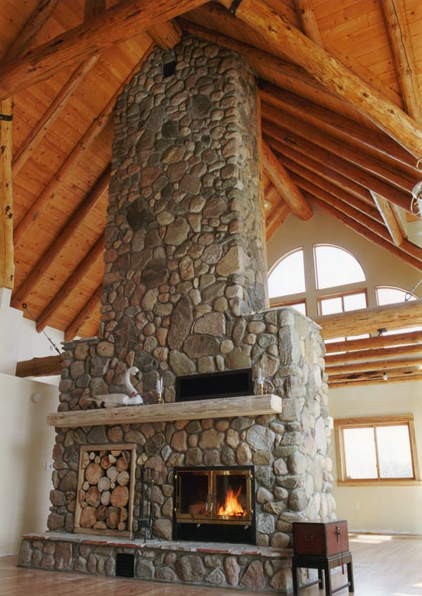 Chalet See Through High Technology Fireplace