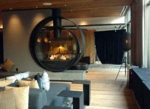 Double Sided Fireplace by Acucraft