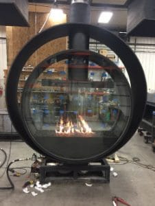 Acucraft-Custom-Gas-Double-Ring-Circular-Fireplace-Palomar-Hotel-Testing