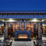 Acucraft Custom Gas Indoor Outdoor Fireplace - Slopeside Grill & Pub - Blue Mountain Ski Resort