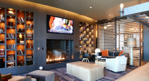 custom built fireplace