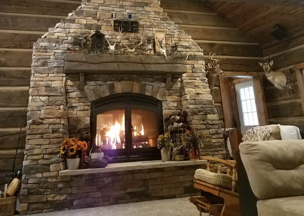 Double Sided Wood Burning Fireplaces