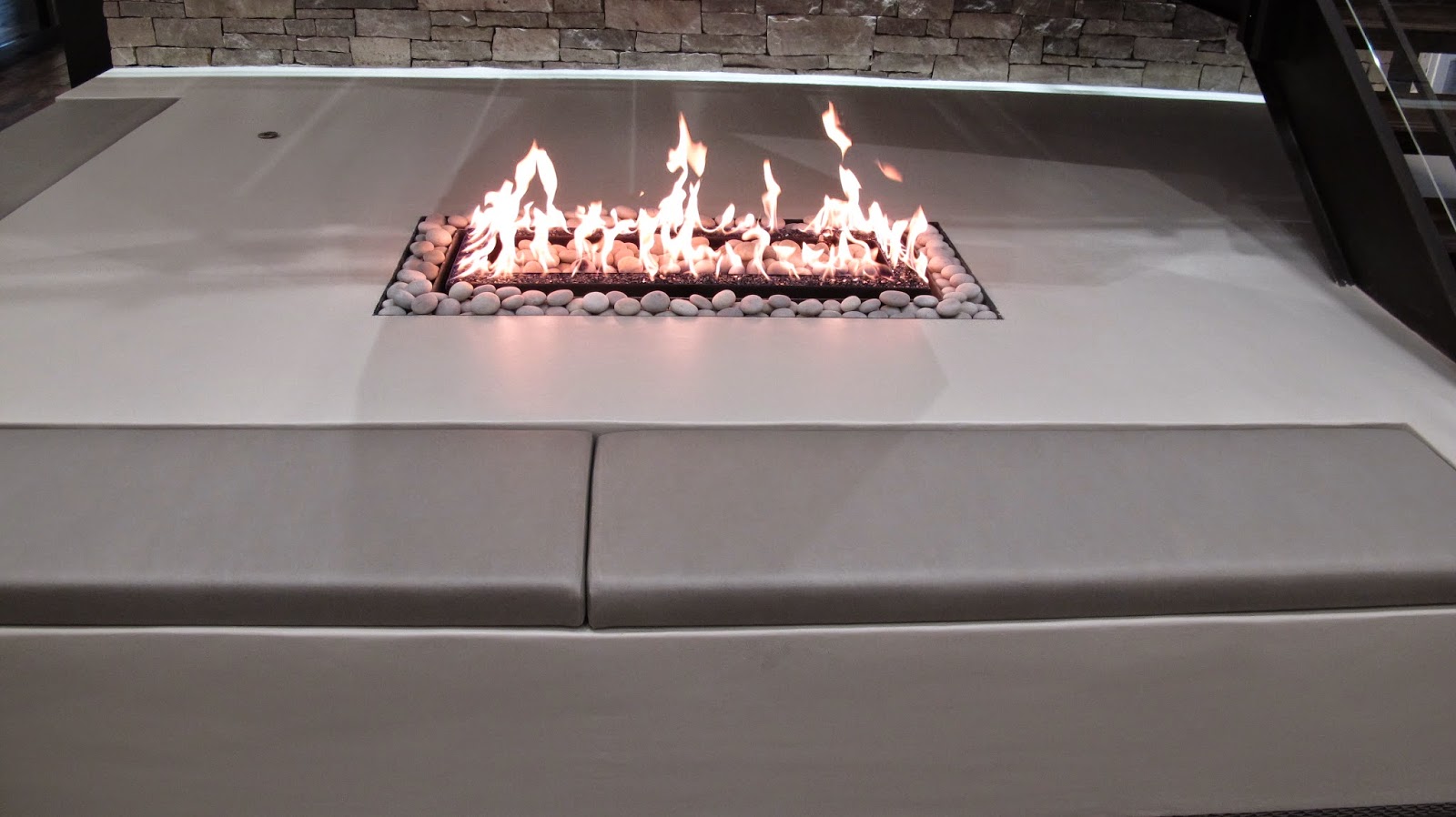 Acucraft Custom 4-Sided Open Gas Fireplace