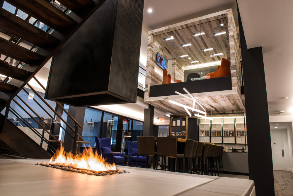 Modern Open Gas Indoor Firepit Modern Open Gas Indoor Firepit