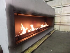 Front Flange of Linear Gas Fireplace