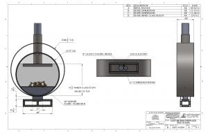 Acucraft Custom Gas Circular Double Ring Fireplace Palomar Hotel Design Drawing 2