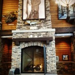 Acucraft Commercial Custom Gas Fireplace with Logset - Cabela's Retail Stores