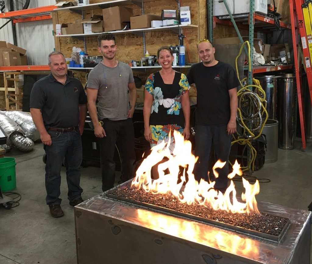 acucraft custom gas outdoor fire table