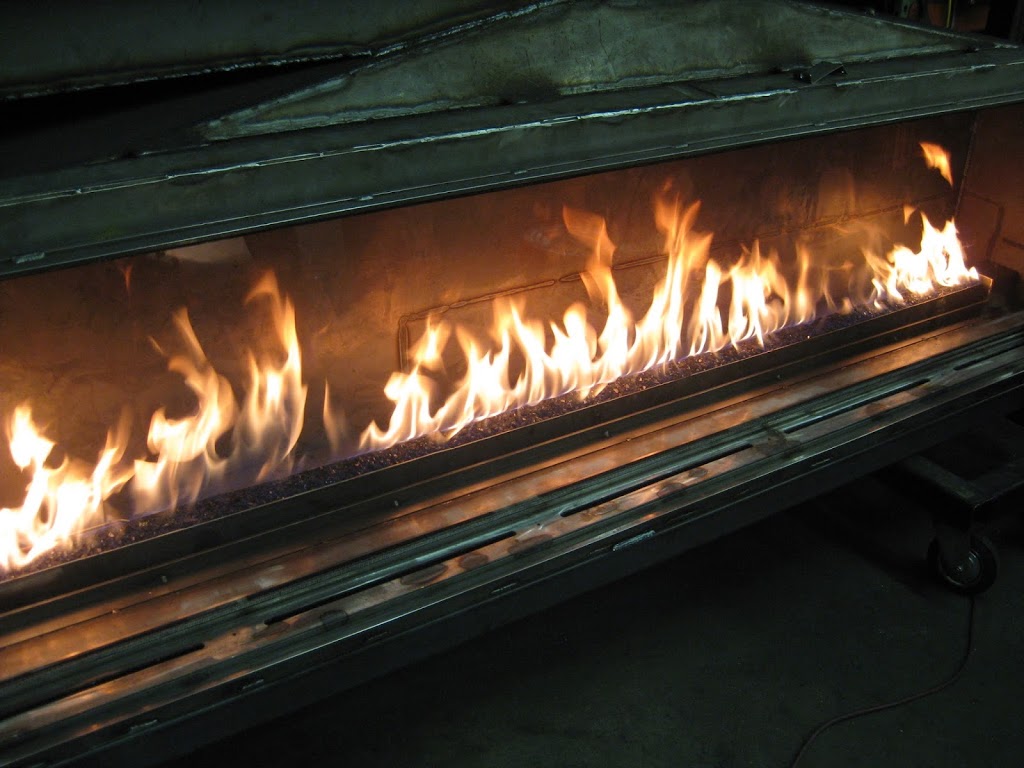 Test Burn of Linear Gas Fireplace