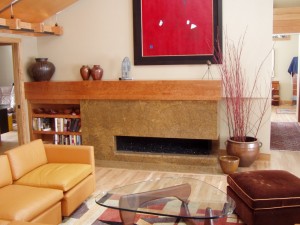 Gas Fireplace with No Glass