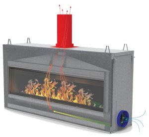 Acucraft Fireplaces Dual Pane Glass Cooling Air Flow System Overview