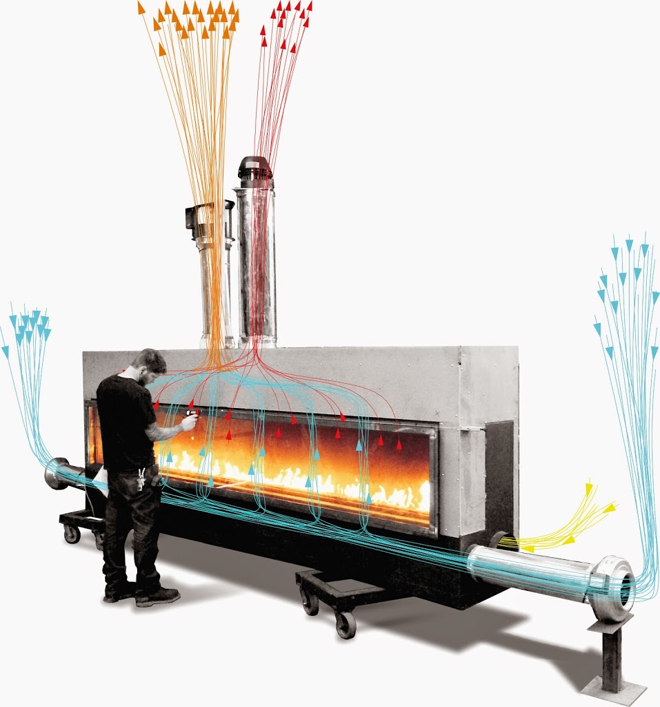 Diagram of Acucraft Fireplace Cooling System