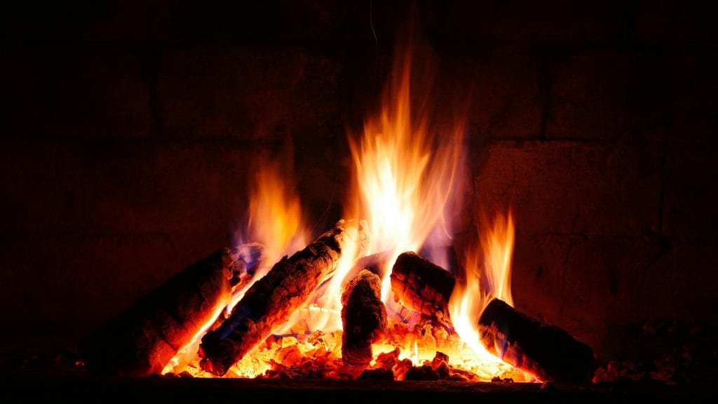 Wood Burning Fireplace High Burn High Efficiency