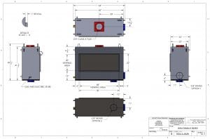 single sided linear gas fireplace