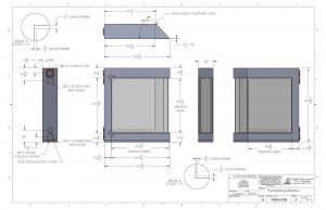 large 3 sided peninsula gas fireplace