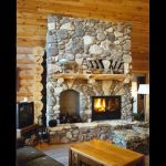single sided wood fireplace with masonry surround