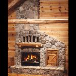 single sided wood burning fireplace with masonry surround