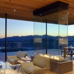 four sided gas fireplace in san francisco luxury home