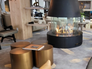 Round Gas Fireplaces | Circular Fireplaces for 360 Degree Viewing
