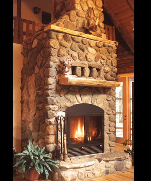 single sided wood fireplace masonry fireplace with stone surround