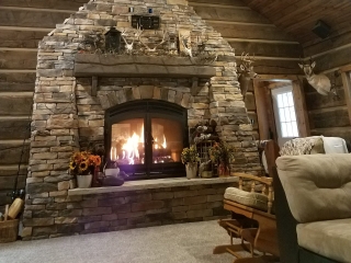 Double Sided Wood Burning Fireplaces | See Through Fireplaces