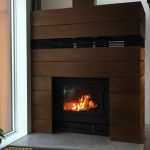 single sided modern wood fireplace