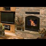 single sided high tech wood burning fireplace