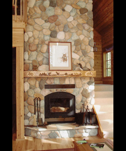 high tech wood burning fireplace