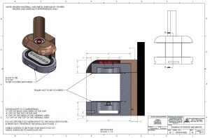 oval semi circular gas fireplace drawing