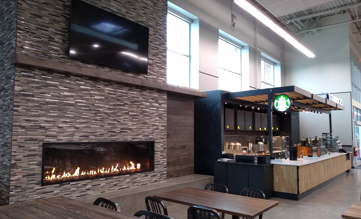 hyvee maple grove linear gas fireplace