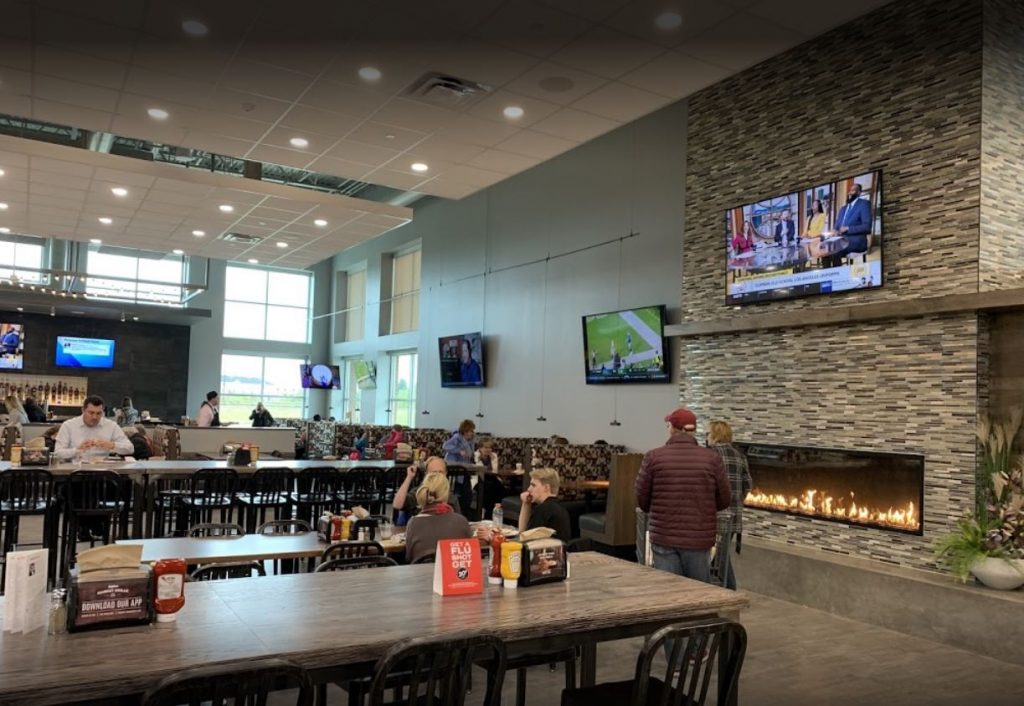 single-sided fireplace hyvee