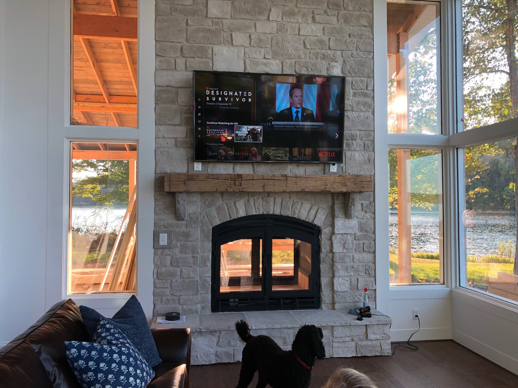 How to prevent wall-mounted TV above fireplace from getting hot