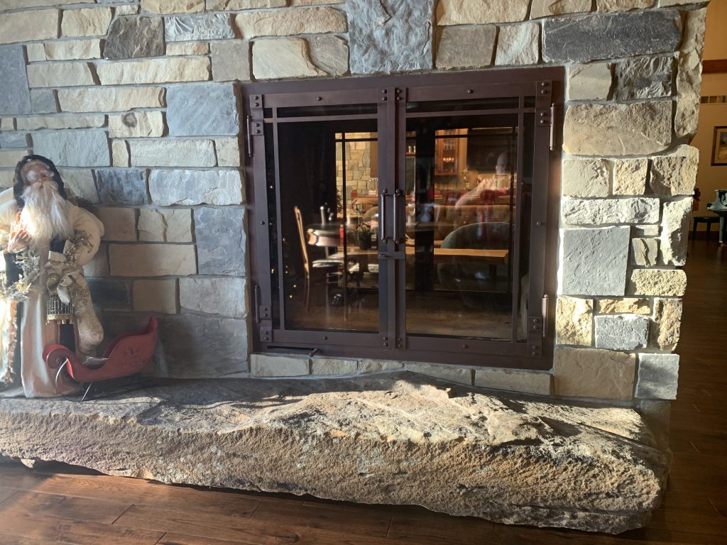 double sided wood fireplace accessories and options