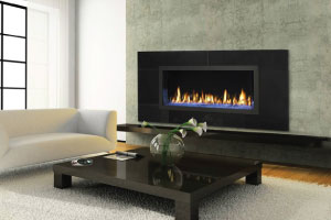 direct vent linear gas fireplace