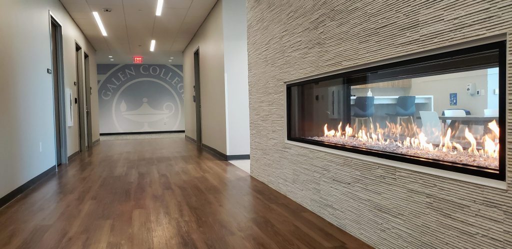Signature Series 8' linear see-through gas fireplace