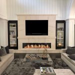 Acucraft Signature 8' Single Sided Linear Gas Fireplace with Starfire Glass Media