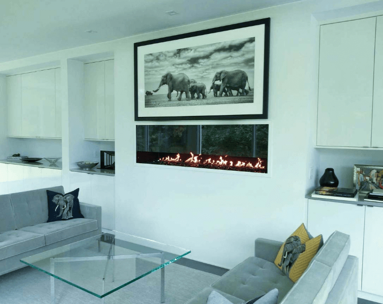 Modern home interior decorated with elements of global influence