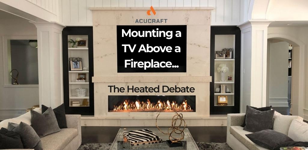 How to Hide TV Wires Above a Fireplace (When You Can't Go Through