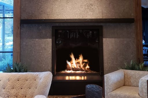 acucraft timeless gas fireplace with logs