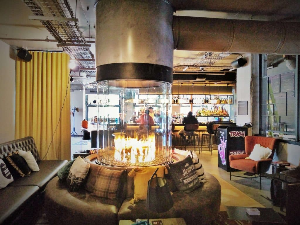 Acucraft Custom Fireplace In Bar Restaurant