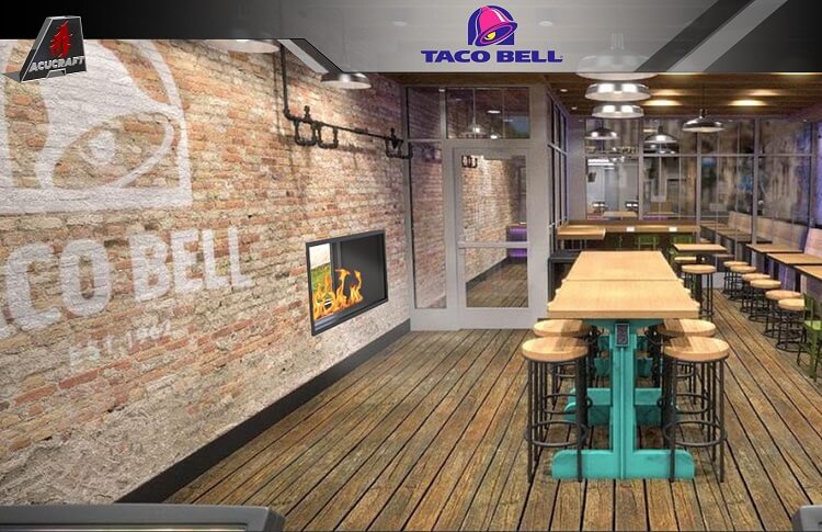 Taco Bell With Accent Wall