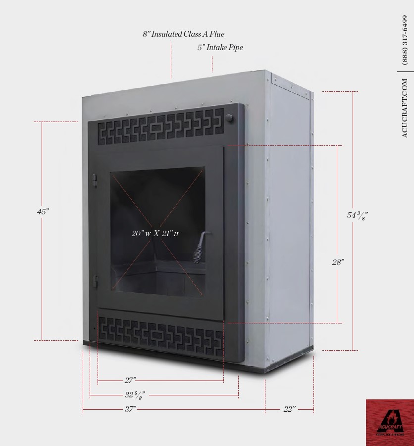 american wood fireplace specifications for installation