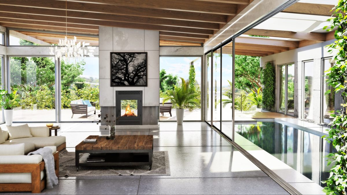 The American Two Sided Wood Fireplace | USA Made by Acucraft