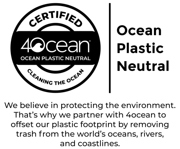 image of the 4ocean plastic neutral badge for acucraft fireplaces