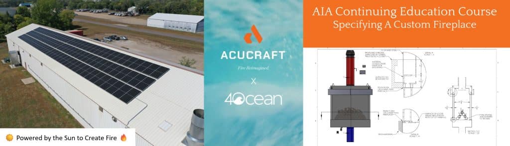 acucraft offers continuing education courses and practices sustainable manufacturing through solar power and 4ocean partnerships